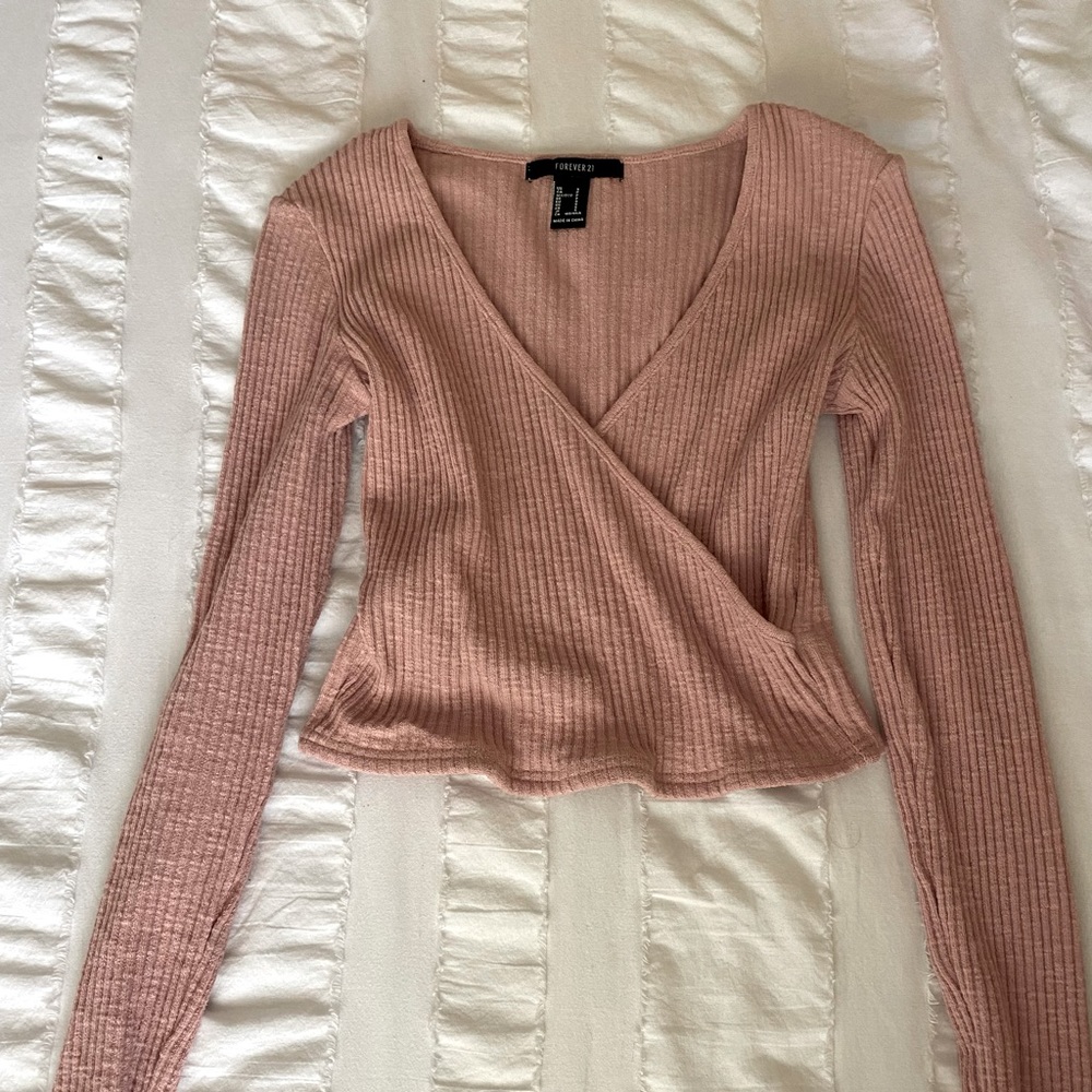 Long sleeve crop top